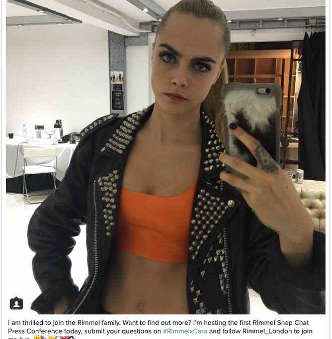 Cara-delevingne-instagram | Oxygène Celebrity Marketing Conseil en ...